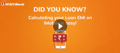 Loan EMI calculation on iMobile