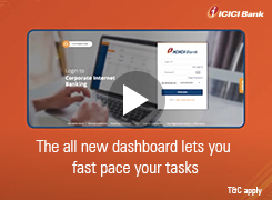 Explore the all new Corporate Internet Banking dashboard