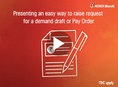 Generate a Demand Draft / PO instantly using ICICI Bank Corporate Internet Banking