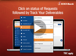 Track all your deliverables using Corporate Internet Banking