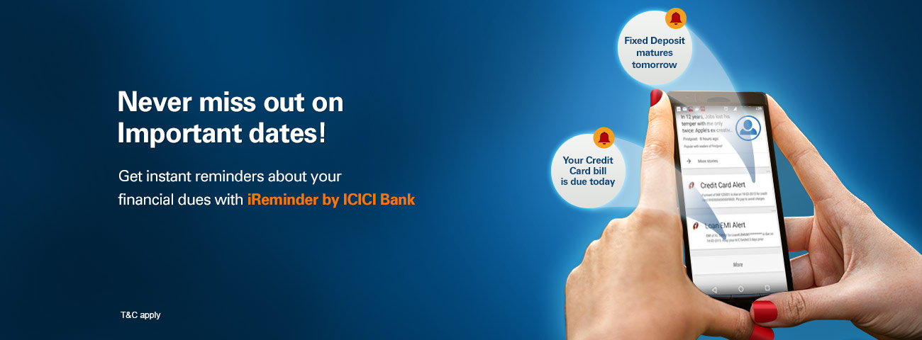 iReminder by ICICI Bank