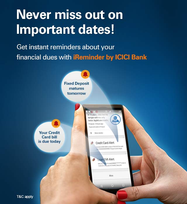 iReminder by ICICI Bank