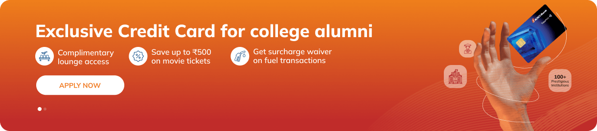 Exclusive credit card for college alumni