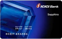ICICI Bank Sapphiro Credit Cards